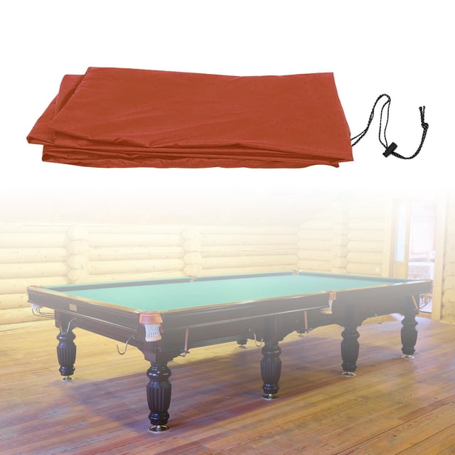Housse de Table de Billard, Housse de Protection pour Table de Billard, Housse Imperméable pour Meubles Intérieur Extérieur, Protection contre Soleil Pluie Neige Poussière Marron 8 Pieds