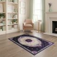 thumbnail image 2 of ODIKA 4'x6' Washable Area Rug Round Boho Gothic Vintage Border Distressed Astrology Scroll for Bedroom, Reading Nook, Pet Friendly & Non-Shedding, 2 of 7