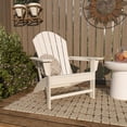 thumbnail image 4 of DecMode Indoor Outdoor Resin Adirondack Chair - White, 4 of 23