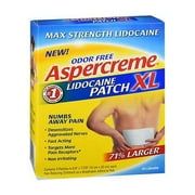 Aspercreme Max Strength Lidocaine Pain Relief, Odorless Patch, 3ct, 2-Pack