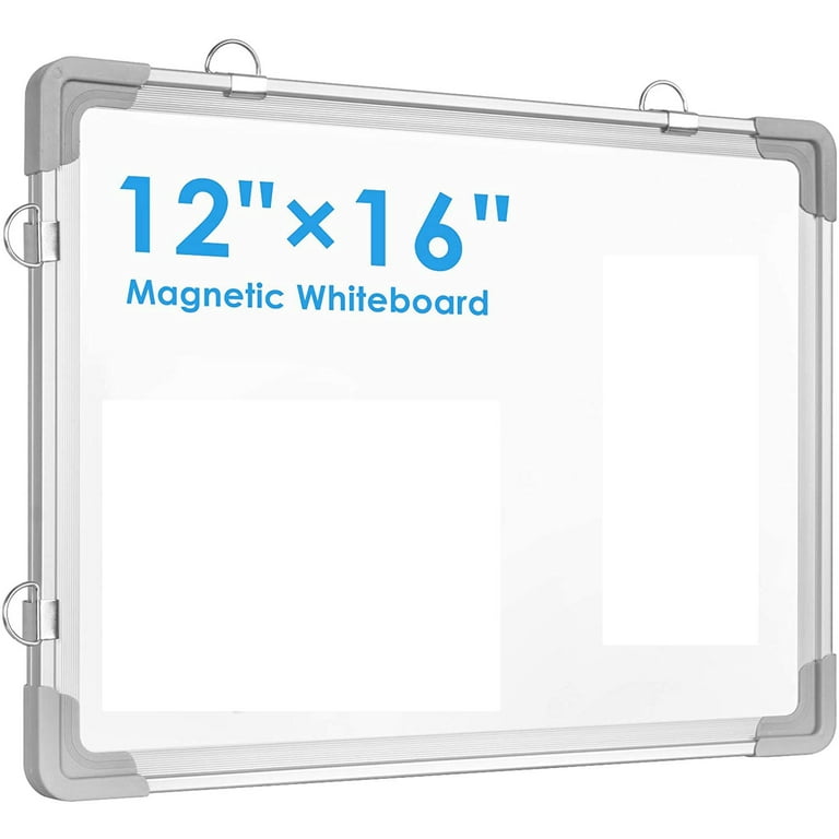 Small Dry Erase Board, 16 X 12 Portable Aluminum Frame Mini