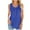Blue tank tops for women, variant on Women's Pleated Tank Tops Flowy Tunic Sleeveless Trendy Camisole Button Activewear Casual Undershirt Running Yoga Tops Girls Basic Tees Summer Workout Purple