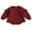 Wine Red, variant on Hirigin Baby Girls Romper, Long Sleeve Crew Neck Solid Color Bodysuit