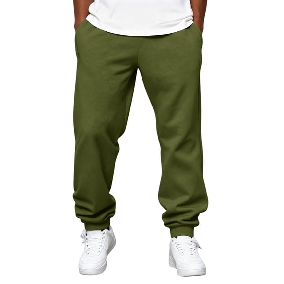 Heavyweight Baggy Sweatpants Men Wide Leg Elastic Waist Drawstring Athletic Loose Jogger Workout Sweat Pants