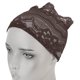 thumbnail image 5 of Sombrero musulmán de encaje marrón con parte inferior, cómodo y transpirable para cubrirse la cabeza de forma religiosa, 5 of 8
