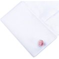 thumbnail image 3 of Silk Knot Fabric Cufflinks 5 Pairs Set for Mens/Womens Shirt Gift, 3 of 5