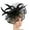Black, variant on hair accessories for women Women Hat Headwear Church Feather Clip Fascinators Hat Wedding Party Cap For hair bands for women's hair Black + One size
