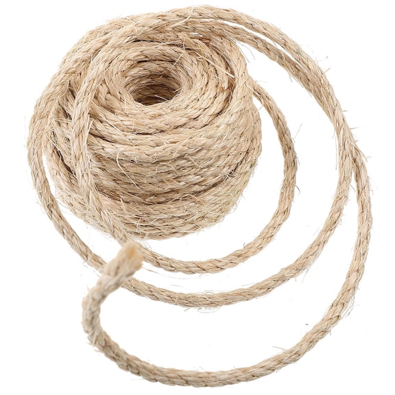 Baluue 1 Roll of Durable Cord for Cat Scratcher Natural Style Sisal Hemp for Bundling