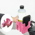 thumbnail image 3 of 2 In 1 Universal Cup Phone Drinks Holder Stroller Cup Holder With Phone Holder/Organizer 2 In 1 Cup Phone Holder For Stroller Bike Wheelchair Scooter - Pink, 3 of 3