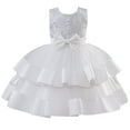 thumbnail image 2 of Holiday Dress Cartoon Birthday Dress for Girls Toddler Tea Party Dress 2T, 2 of 8