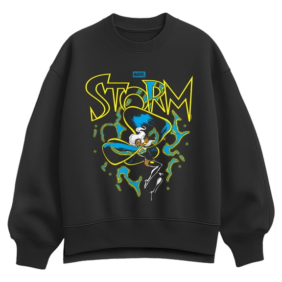 X-Men - Storm Lightning Oversized Fleece Crew Sweatshirt