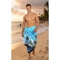 thumbnail image 3 of HAPPY BAY Men's Christmas Swim Trunk Swimsuits Sarong Pareo Wrap One Size Dodger, Beach Summer Vacation Party, 3 of 4