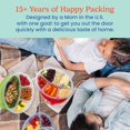 thumbnail image 4 of MHSIOAP-Bentgo Easyboxes 4-Compartment Oval Containers - Patented Design 8-Piece Set; 4 Trays & 4 Fitted Lids Seal in Freshness; Reusable Food Storage & Meal Prep BPA-Free Containers (Classic), 4 of 4
