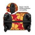 thumbnail image 6 of Uemuo Red Vintage Flowers Printed Washable Luggage Cover - Fashion Suitcase Protector Fits 18-32 Inch Luggage -Large, 6 of 9