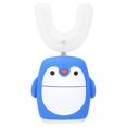 thumbnail image 5 of Cepillo de dientes eléctrico de dibujos animados para niños, cepillo de dientes en forma de U, herramienta de cuidado bucal (azul), 5 of 5
