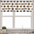 thumbnail image 3 of Ambesonne Cartoon Valance & Curtain, Funny Monkeys Bananas, 55"x24", Brown Pale Brown Yellow, 3 of 6