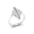 thumbnail image 3 of 1/4Ct TDW Diamond 10K White Gold Star Fashion Ring (I-J, I2), 3 of 5