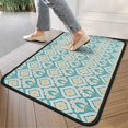 thumbnail image 4 of Blue Pioneer Flower Pattern Door Rugs,Washable Non Slip Door Mats Indoor,Decorative Door Mats,Entry Mat Indoor for Entrance,Bedroom,Kitchen,Bathroom,30"x17", 4 of 6
