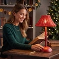 thumbnail image 4 of Boho Rattan Table Lamp, Wicker Night Light, LED Rechargeable Touch Control Reading Lights, Living Room Bedroom Office Lighting Home Decor, 4 of 6