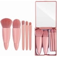 thumbnail image 1 of 5-Piece Mini Travel Makeup Brush Set with Mirror, 1 of 5