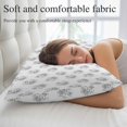 thumbnail image 5 of Grey Floral Throw Pillow Cover 12 x 20 Inch Decorative Pillow Cover Rustic Leaves Flowers Country Botantical Lumbar Pillowcase Seasonal Rectangle Cushion Case for Couch Sofa Bed Living Room, 5 of 9