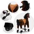 thumbnail image 4 of DEYGIA Ride on Horse for Big Kids Horse Ride on Toy, Riding Horse, Pony Rider Mechanical Walking Action Plush Animal for 4 Years to 8 Years, No Battery or Electricity, Giddy up, Max Load 165LBS, 4 of 9
