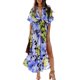 thumbnail image 1 of WILLBEST Vestidos de Verano 2025, Vestidos de Moda para Mujer, Vestido Sexy con Abertura y Estampado Floral de Cintura Alta Chica, 1 of 3