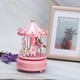 thumbnail image 5 of Carrusel de caja de música Sincero Pink Merry Go Round tamaño estándar, 5 of 9