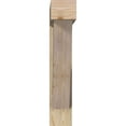 thumbnail image 2 of Ekena Millwork 8"W x 42"D x 42"H Traditional Block Rough Sawn Bracket w/ Offset Brace, Douglas Fir, 2 of 25