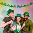 thumbnail image 5 of 2 pieces， Green Decoration Banner， Decoration Garland Felt Treeze Banner, 5 of 5