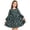 Navy, variant on Trendfront Girls Dress Crew Neck Floral Print Long Sleeve Casual A-Line Sundress Soft Breathable Everyday Outfit Age 2-7Y