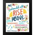thumbnail image 2 of Vess, June Erica 12x14 Black Modern Framed Museum Art Print Titled - Booker T Washington Quote II, 2 of 5