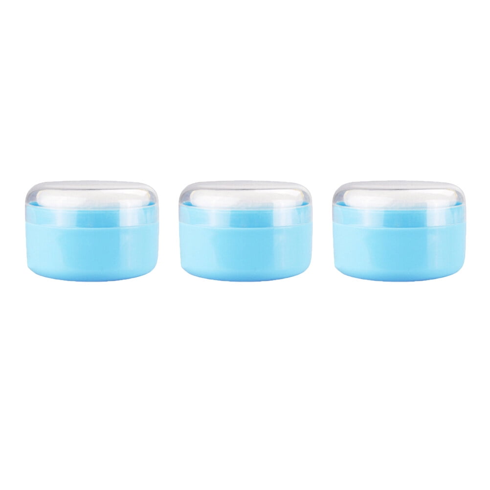 3pcs Baby Talcum Powder Puff Box Useful Powder Puff Storage Case