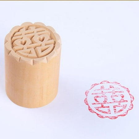 

Popvcly 3.5cm Cake Mold Wood Dessert Seal Stamp Traditional Chinese Moon DIY Cookie Baking Molds Cake Decorating Tool Festival Supplies