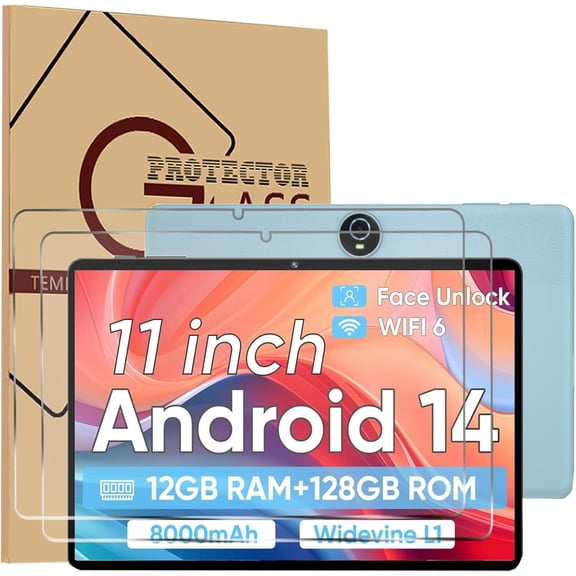 SOATUTO 2-Pack Screen Protector Compatible with TUOHAITIME K10/ C5 11" Android 15 Tablet 2025, [HD Clarity] [9 Hardness] [Anti-Scratch] Tempered Glass