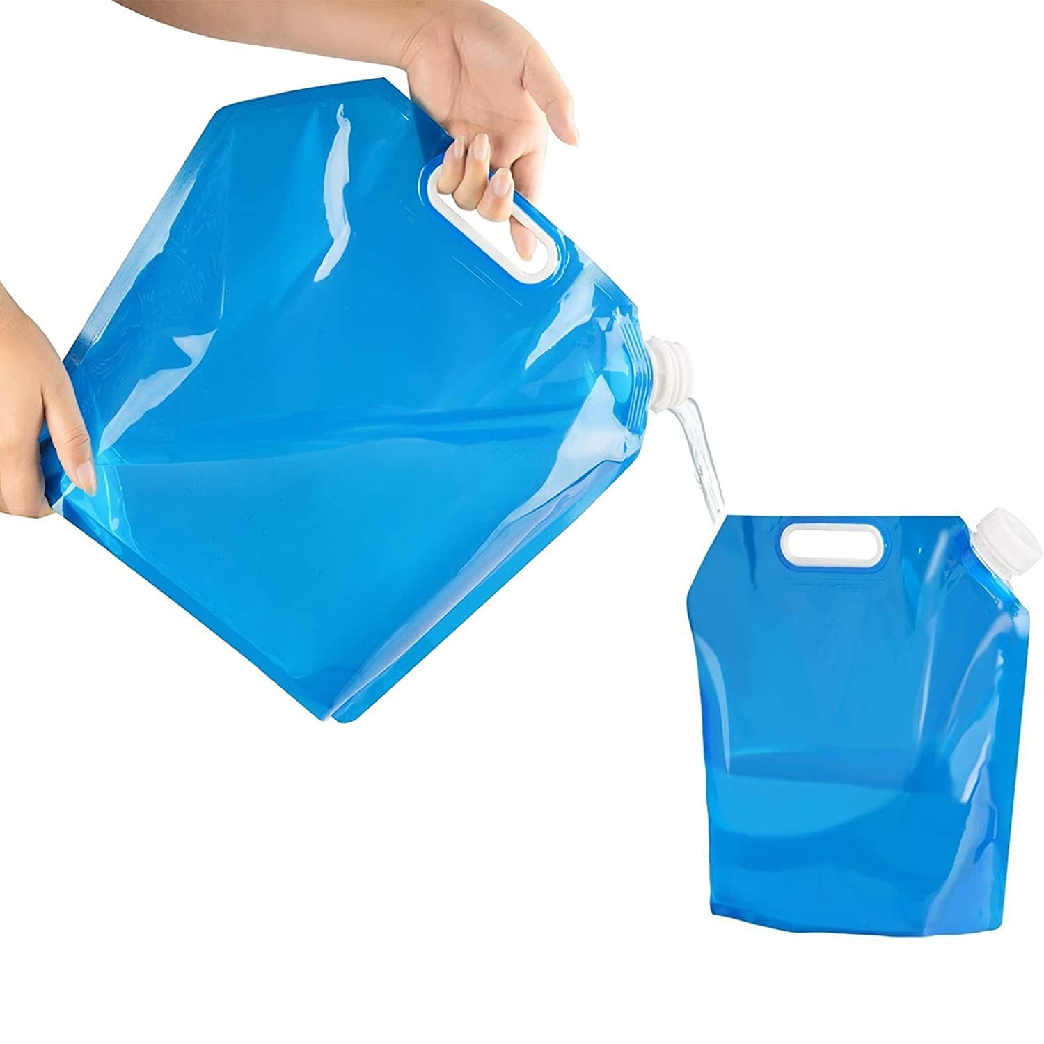 Collapsible Water Container Bag, BPA Free Food Grade Clear Plastic
