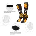 thumbnail image 3 of Goofa Happy Thanksgiving 1 Pattern Adult Stockings, Color-Block Knee High Socks, Comfortable and Breathable, Soft and Stretchable, Sports, and Decoration, 3 of 6