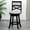 #1 Espresso, variant on Cfowner 24" Counter Height X-Back Swivel Stool, Espresso Finish, Beige Fabric Seat