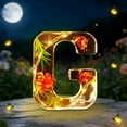 thumbnail image 4 of LED Letter Night Light, Decorative Resin Ambient Desk Lamp with Soft Glow for Bedroom & Living Room Decor, 4 of 9