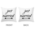 thumbnail image 5 of Set of 2, Married Pillows Cushion Cases, Double-Sided Print Short Plush Home Furnishing, 5 of 8