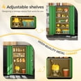 thumbnail image 6 of SOLAURA 72" Metal Garage Storage Cabinet with Locking Doors and Adjustable Shelves for Home, Office(Black Green), 6 of 8