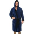 thumbnail image 1 of Men Hooded Fleece Dressing Bathrobe, 1 of 1