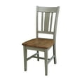 thumbnail image 3 of San Remo Solid Wood Splatback Chair in Distressed Hickory/Stone-Set of 2, 3 of 10