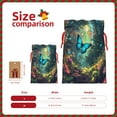 thumbnail image 3 of Naloa Enchanted Forest Butterfly A Drawstring Christmas Bags, 3D Xmas Gift Bags, Christmas Wrapping Bags, Xmas Goodie Bags, Treat Pouch Bags, Party Favor Bags-Small, 3 of 9