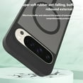 thumbnail image 3 of TECH CIRCLE for Google Pixel 9A Magnetic Hybrid Clear Case Compatible with MagSafe Shockproof Military Grade Protection Rugged Slim Matte PC Non-Yellowing Anti-Fingerprint Cover,Black, 3 of 5