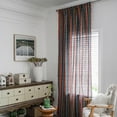thumbnail image 3 of XmhyTop Home Curtains for Bedroom Living Room,Semi-Blackout Country Cotton and linen Vintage Chic Tassels Hollow Window Treatment Rod Pocket Drape（1 Panel，78.7*59in,A68）, 3 of 5