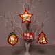 thumbnail image 3 of Adornos navideños de madera Adornos para árboles Artesanías colgantes de madera Papá Noel MABOTO Artesanía colgante, 3 of 6