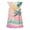 M58 Mint Green, variant on Tfken Summer Dresses For Girls Hawaii Print Crew Neck Sleeveless Dresses Sleepwear Trendy Teen Elegant Clothes Green Size 3-4 Years
