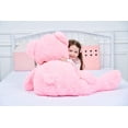 thumbnail image 4 of Peluche gigante IKASA con forma de oso de peluche, 100 cm, color rosa, 4 of 6