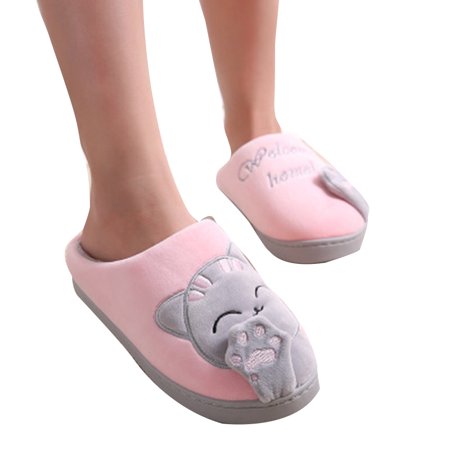

Women Comfort Coral Fleece Slippers Fuzzy Plush Lining Slip-on House Shoes for Indoor & Outdoor Use New